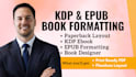 format book and paperback layout design for kdp and epub