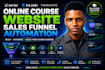 create new zenler kajabi thinkific online course website sales funnel automation