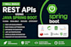 build rest apis using java spring boot