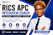 coach your rics apc interview and final assessment presentation