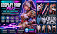 create custom anime cosplay prop files for 3d printing