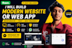 develop modern website web app and e commerce site