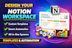 design a custom notion workspace and dashboard