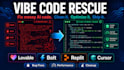 fix bugs and optimize your vibe coded app or website