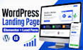create a high converting wordpress landing page with elementor