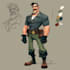 superhero character for comics