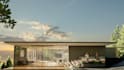 design luxury mountain vacation house 3d visualization