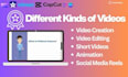 create dynamic ads, reels, and explainer videos