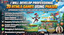 develop professional 2d HTML5 games using phaser