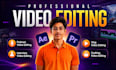 do podcasts, interviews and vlogs video editing with thumbnails