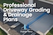 driveway grading drainage residential commercial slope  water plans