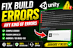 fix any unity bug or android build errors in unity game