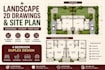 design 2d landscape plan, 2d site plans and 2d floor plan