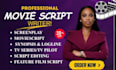 write your movie script, screenplay, feature film scripts, script writing