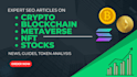 create SEO optimized crypto, web3, and defi articles for your website