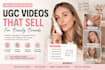 create authentic female ugc beauty video
