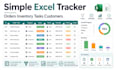 create a simple excel tracker for orders inventory tasks or customers