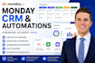 build your monday com CRM and automations