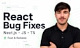 fix react, nextjs, javascript, and typescript bugs