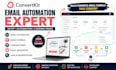 setup convertkit email automation sequence and landing page