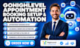 setup gohighlevel appointment booking calendar integration reminder automation