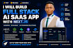 build full stack ai web app next js developer ai saas developer react supabase