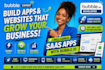 build your bubble io web app saas mvp no code, full stack
