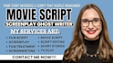 write movie script, screenwriting, feature film script, screenplay, TV script