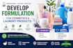 develop formulation for cosmetics and laundry products