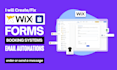 create wix forms booking systems and email automation issues
