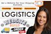 create logistics website truck booking dispatch courier system freight shipping