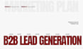 do b2b lead generation