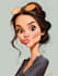 design premium superhero caricature character