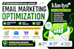 email marketing optimization email platform setup sales email copy klaviyo flows