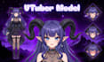 vtuber model design and live2d vtuber rigging, custom vtuber model, commission