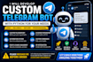setup custom telegram bot, telegram automation and ai chatbot