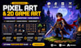 create indie game characters, pixel art and animations