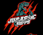 do mascot dinosaur jurassic games logo design