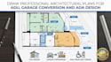 draw professional architectural plans for adu, garage conversion and ada design