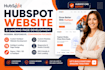 develop custom hubspot website, and hubspot landing page