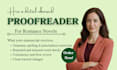 do erotic novel proofreading, dark romance manuscript as a book proofreader