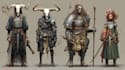 create epic fantasy and comic style character illustrations