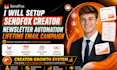 setup sendfox creator newsletter automation lifetime email campaign