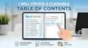 make clickable table of content and simple table of content