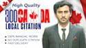 manually submit 300 canada local citations with nap consistency