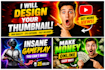 design professional youtube thumbnail