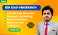 do b2b lead generation, contact list and targeted prospect list building