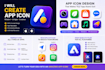 design modern and attractive app icon logo professionally