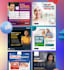 do creative social media design, post, banner ads