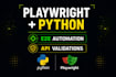 build a python playwright QA automation framework sdet